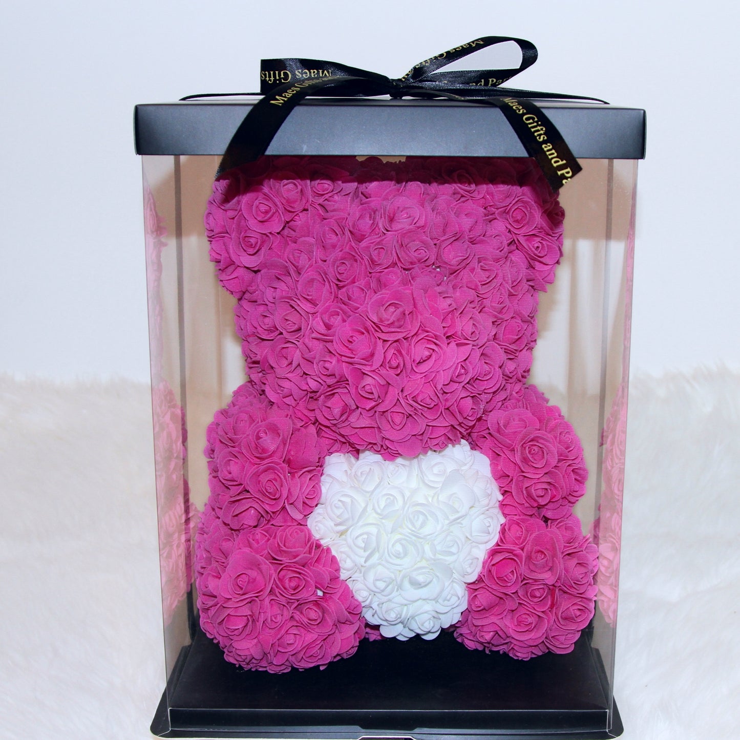 Rose Teddy Bear | Fucsia